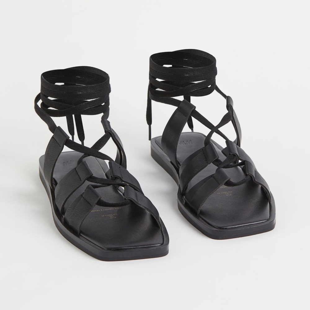 H&M lace up gladiator sandals